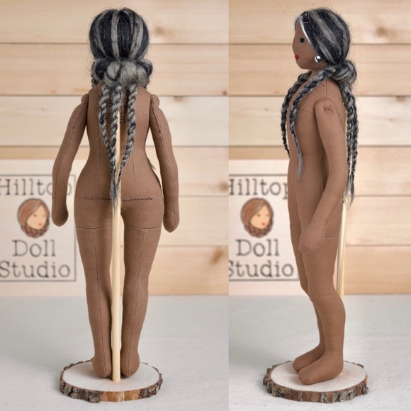 Fabric Doll "Josie" Handcrafted Textile Cloth Heirloom Primitive Doll - Picture 6 of 11